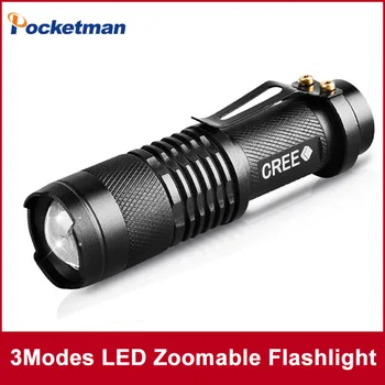 

2018 NEW HOT XM-L Q5 2000Lumens led Torch Zoomable Waterproof LED Flashlight Torch Light free shipping