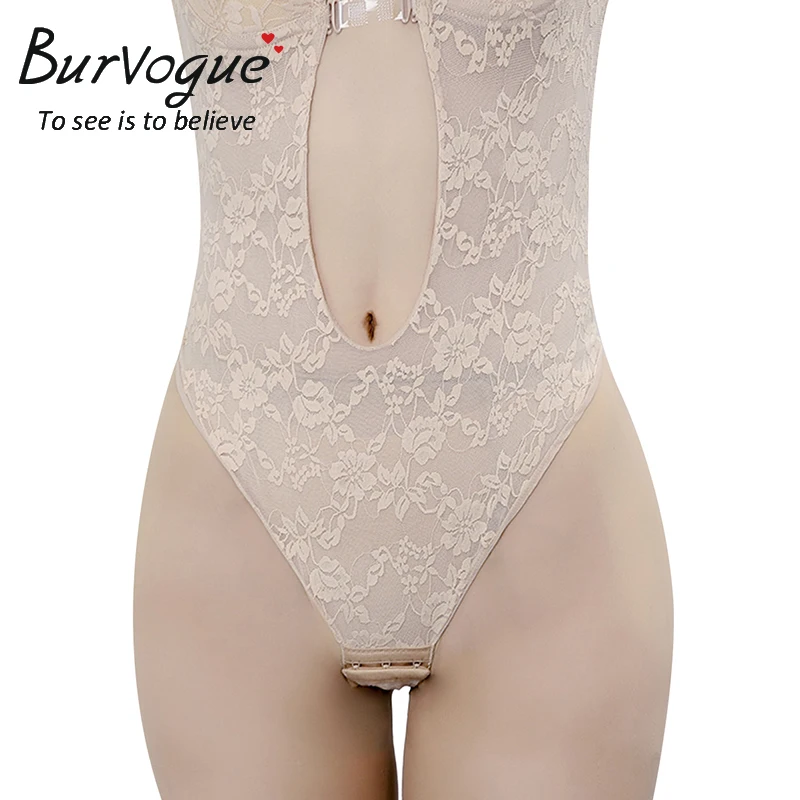 3 rows of buckle at the bottom Shapewear Slimming   V Neck Body Shaper Backless