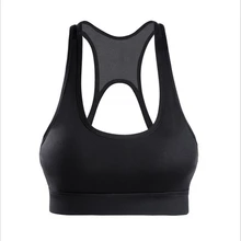 Женский Для Фитнеса Йоги топ сексуальный пуш-ап маечка для занятий йогой фитнес-жилет спортивный бюстгальтер тренировки Топ Бюстгальтер
