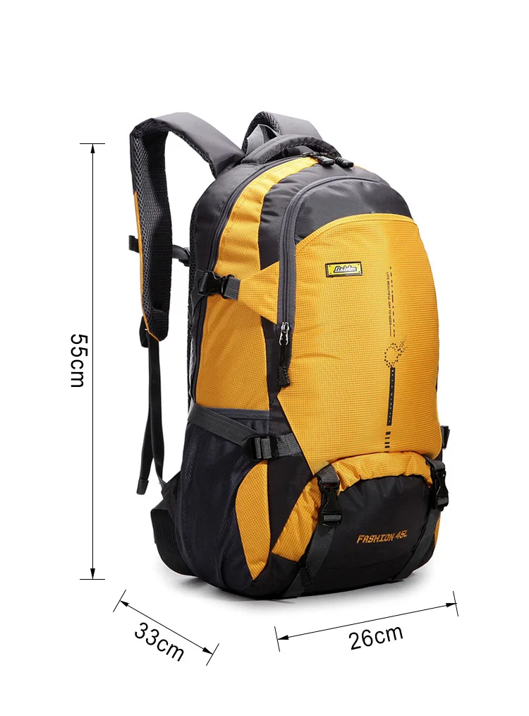 Sale 45L Nylon Waterproof Climbing Bags Men Women Bicycle Travel Mountain Hiking Backpacks Ultralight Outdoor Camping Sports Bag 5