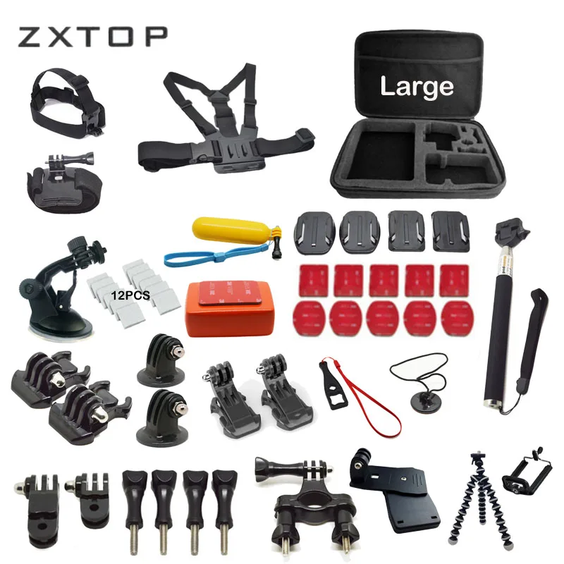 

Kits for Gopro Accessories set For go pro hero 6 5 4 3 Monopod For SJCAM EKEN H9 H9R H8 H8R SOOCOO C30 S100 C100
