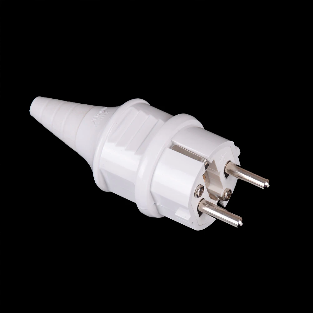 

1Pc White Color 16A 250V European Power Electrical Plug Adapter Socket Accessories