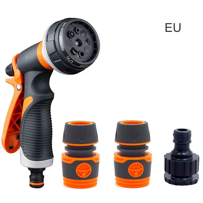 

8 Pattern Garden Water Gun Hose Nozzle Mutifunctional Household Car Washing Yard Water Sprayer Pipe Tube Nozzle Sprinkle Tools