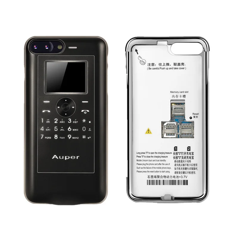 Новые смарт Чехлы для iPhone 6plus/7plus/8plus 3 SIM в режиме ожидания Android система TF Solt