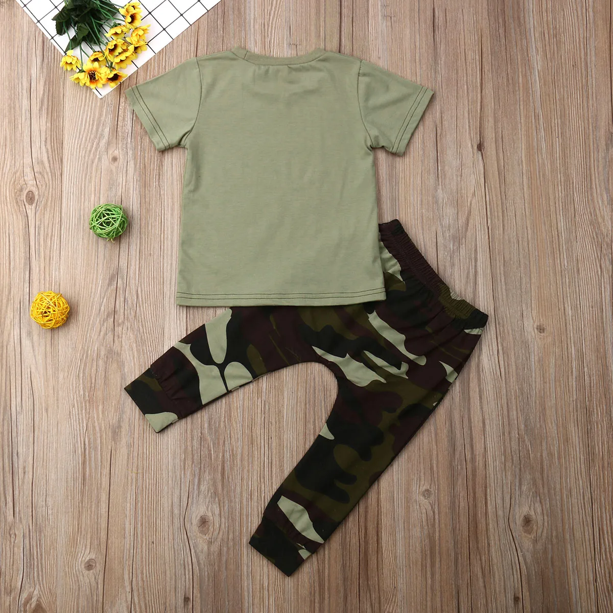 От 0 до 3 лет, Детская Хлопковая футболка с короткими рукавами для маленьких мальчиков топы, камуфляжные штаны, брюки, комплект летней одежды из 2 предметов для мальчиков
