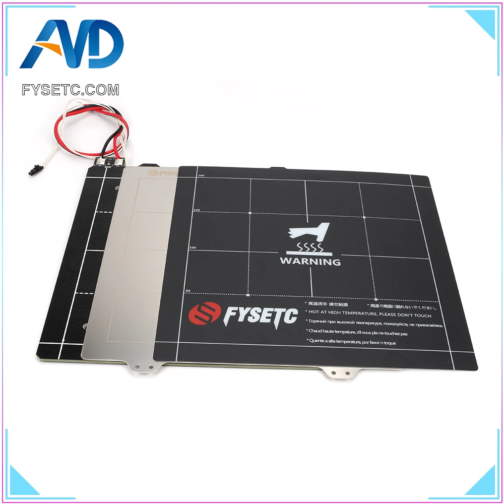 220*220 مللي متر 3D طابعة MK3 المغناطيسي ساخنة السرير 24 V الأسلاك الثرمستور كيت مع لوح فولاذي ل MK3 اندر 5 3D طابعة أجزاء