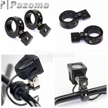 Черный CNC алюминиевый Универсальный руль крепление Противотуманные фары кронштейны для мотоцикла с 1-1/4 дюймовыми барами или трубками