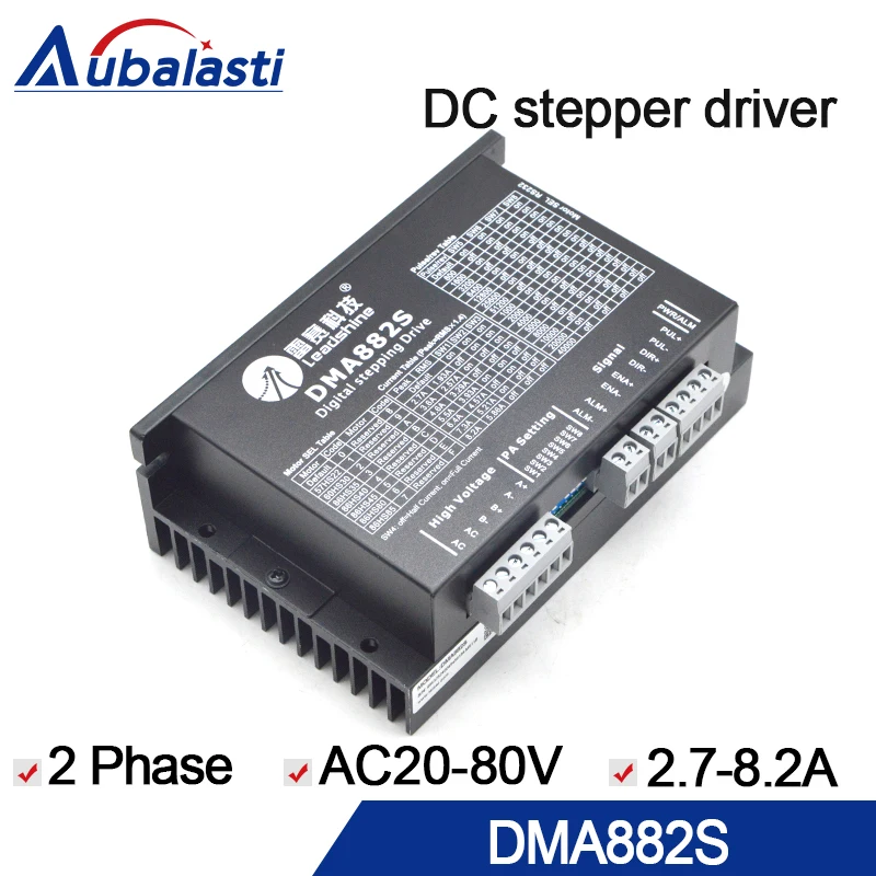 

2 phase stepper motor driver leadshine DMA882S input voltage AC 20-80V motor driver stepper driver for engraver cutting machine