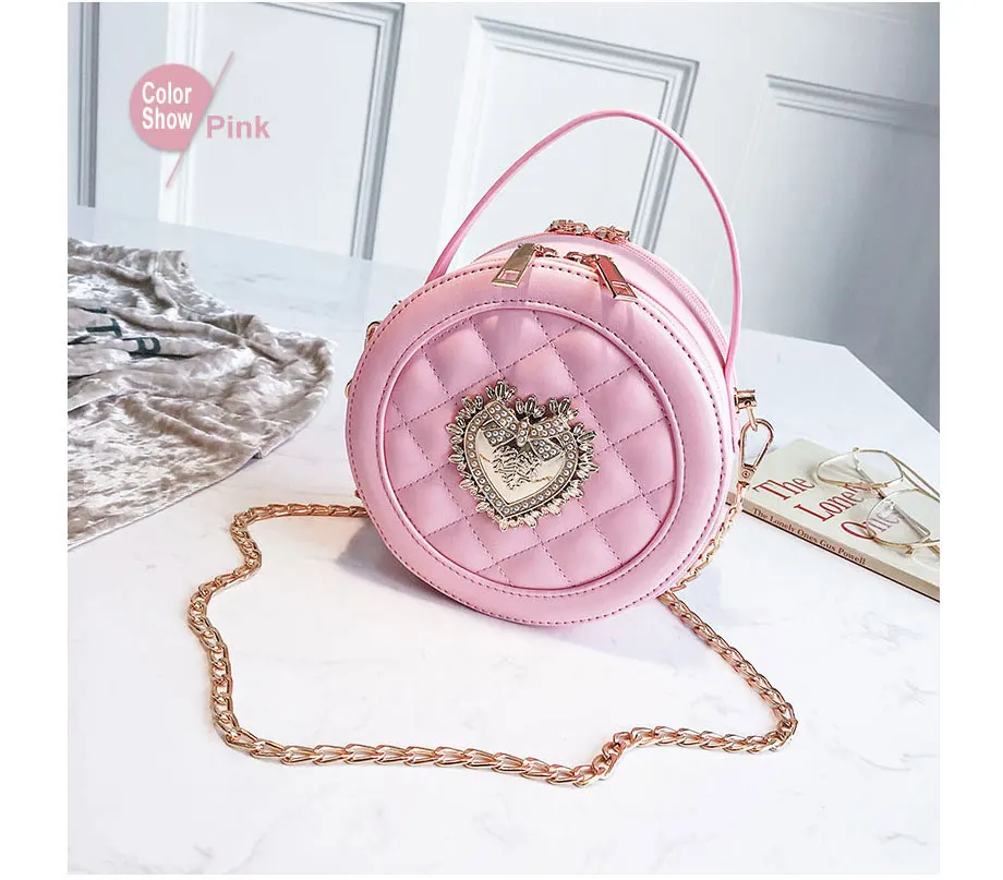 Fularuishi Summer Female Women Messenger Bag Korean Edition Fashion Small Round Bag Mini Bag Circular Shoulder Bag