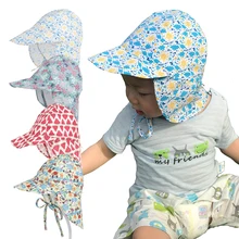 Новые модные весенние детские шапки для мальчиков и девочек с мультяшным рисунком, на шнуровке, летние повседневные милые пляжные шляпы, размер S/L