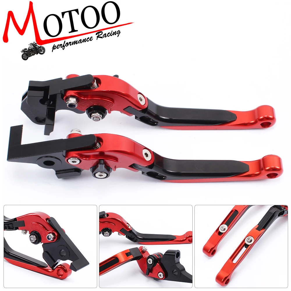 

Motoo - F-16 Y-695 Adjustable CNC 3D Extendable Folding Brake Clutch Levers for YAMAHA TDM 900 2012-2014
