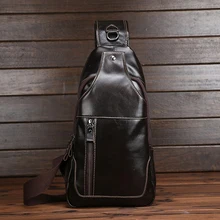 Масло Воск Разделение кожа человек груди Сумки мужской ремень сумка через плечо карманные Ретро Для мужчин сумка пакеты