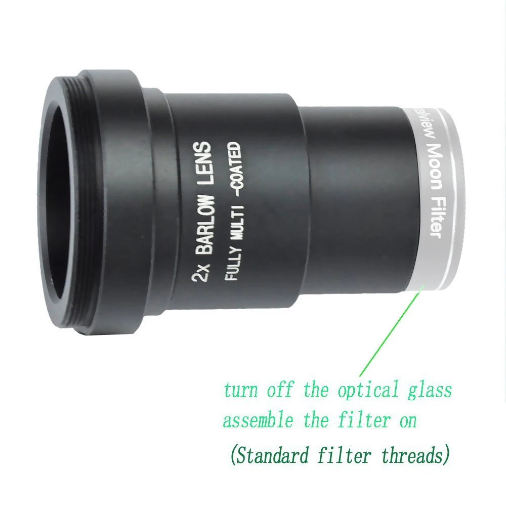 1-25-Inch-2x-Fully-Blackened-Metal-Barlow-Lens-Accept-1-25inch-Filters-also-Can-Be-4