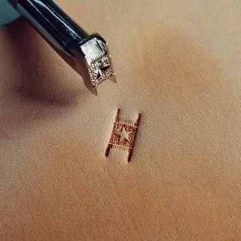

DIY Alloy Metal Leather Craft Tools Star Pattern Basket Stamp Tools LS.X003S (10mm*5mm)