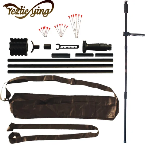 Liga de Alumínio Polegada com Tubo de Junção Agulhas de Metal para a Caça e Tiro 50 e 18 Preto Blowgun Terno Conforto Aperto 60
