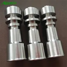 Grade2 Женский 10 мм и 14 мм и 14 мм и 18 мм 2 в 1 двойные функциональные титановые насадки на шлиф для курения аксессуары