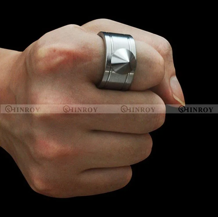EDC Самозащита кольцо из нержавеющей стали для защиты пальцев инструмент для ожерелья