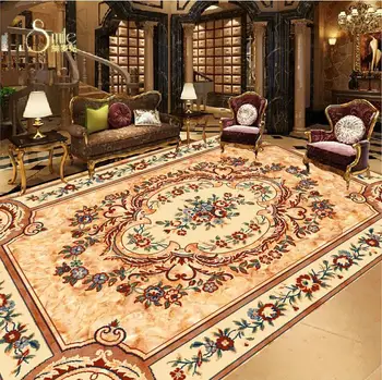 

European-style pattern floor mural painting pvc self-adhesive wallpaper Home Decoration bathroom floor wallpaper