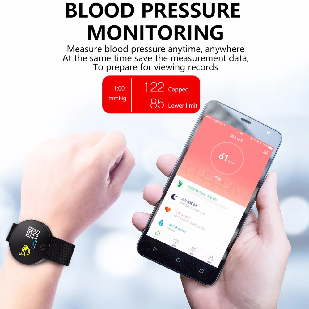 007 Pro спортивные часы Смарт браслет IP67 Водонепроницаемый крови Давление смарт