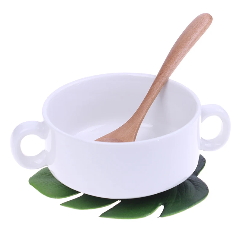 

1 Piece Simulation Leaves Palm Leaf EVA Dining Table Mat Non-slip Pad Waterproof Kitchen Placemat Disc Pads Bowl Coasters Decor
