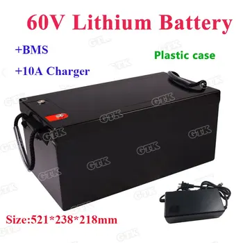 

GTK 60V 80Ah 100Ah lithium-ion battery pack with 100A BMS for electric sightseeing cars energy storage power tools+10A charger