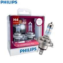 Philips X-treme Vision Plus H4 9003 HB2 12V P43t 12342XVPS2 130% более яркие автомобильные галогенные фары HL луч ECE авто лампы(Твин