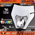 POWERZONE รถจักรยานยนต์ไฟหน้าไฟหน้าสำหรับ 2017 18 KTM Headligt EXC XCF SX F SMR Enduro สกปรก Motocross Supermoto H4 หลอดไฟ บน