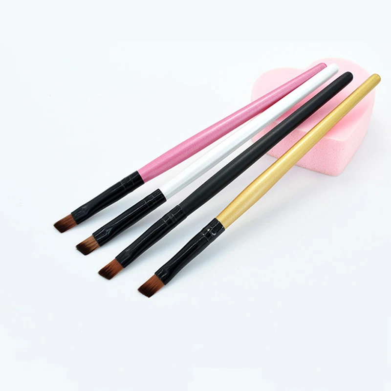 

wooden handle Bevel eyebrow brus professional makeup brush maquiage tools cosmetic kabuki for make up accessories beauty tool