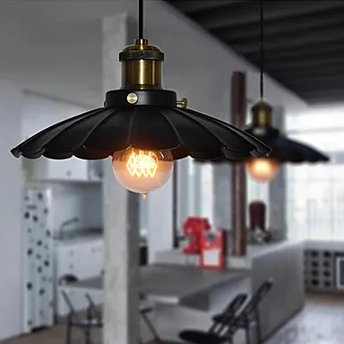 

Edison Retro Loft Style Vintage Industrial Pendant Light Lamp ,Minimalist Black Iron Painting