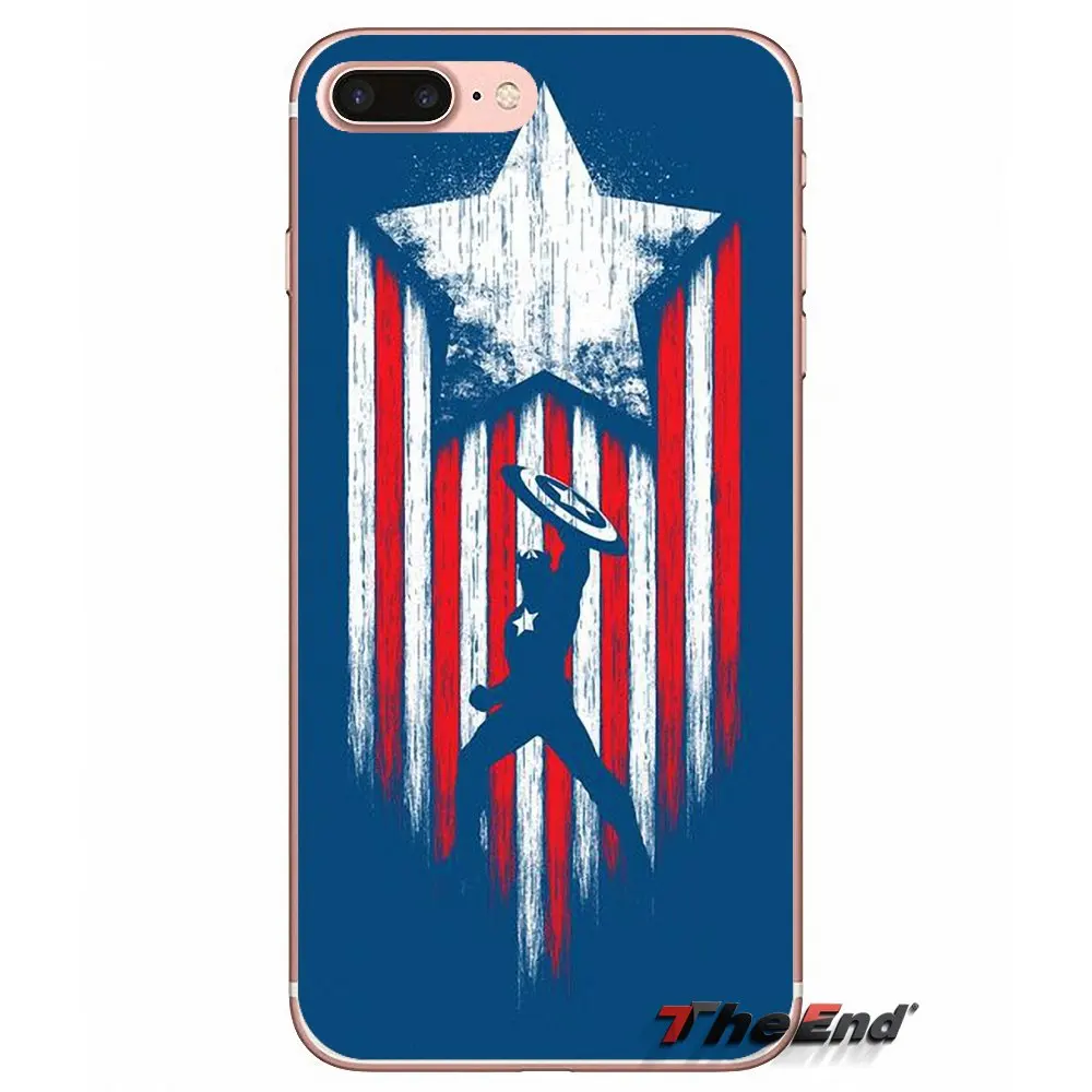 Чехол для телефона Super Hero Captain America Shield Sony Xperia M2 M4 M5 E3 T3 XA Aqua Z Z1 Z2 Z3 Z5 compact LG G4 G5 G3 G2