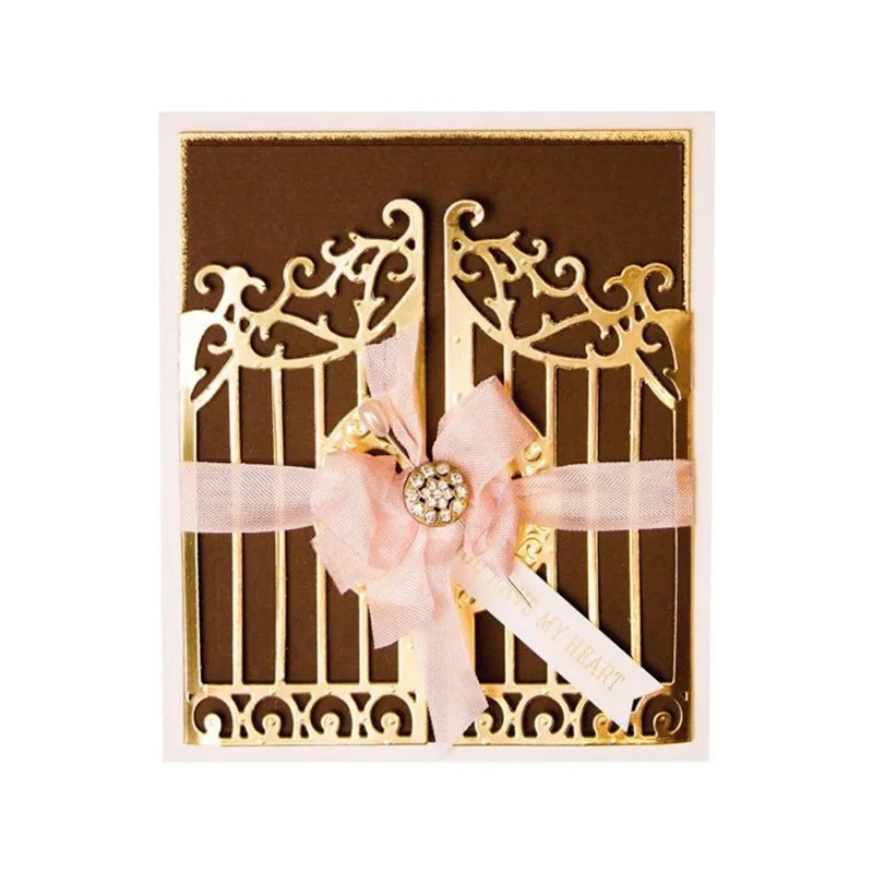 

Naifumodo 1 Pcs/lot Metal Cutting Dies Scrapbooking For Card Making DIY Embossing Cuts New Craft Iron Gate Element