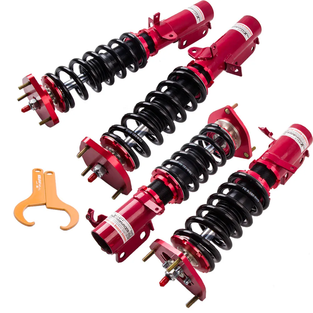 

Coilovers Suspension Kit For Toyota Corolla 88-99 E90 E100 E110 AE111 Adj Height Coilover Spring Shock Absorber Damper Force