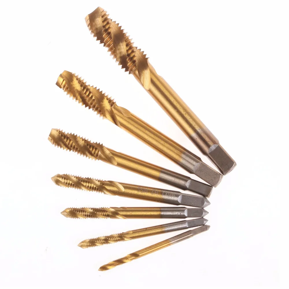 SPTA-7Pc-Set-HSS-M3-M4-M5-M6-M8-M10-M12-Machine-Spiral-Point-Straight-Fluted