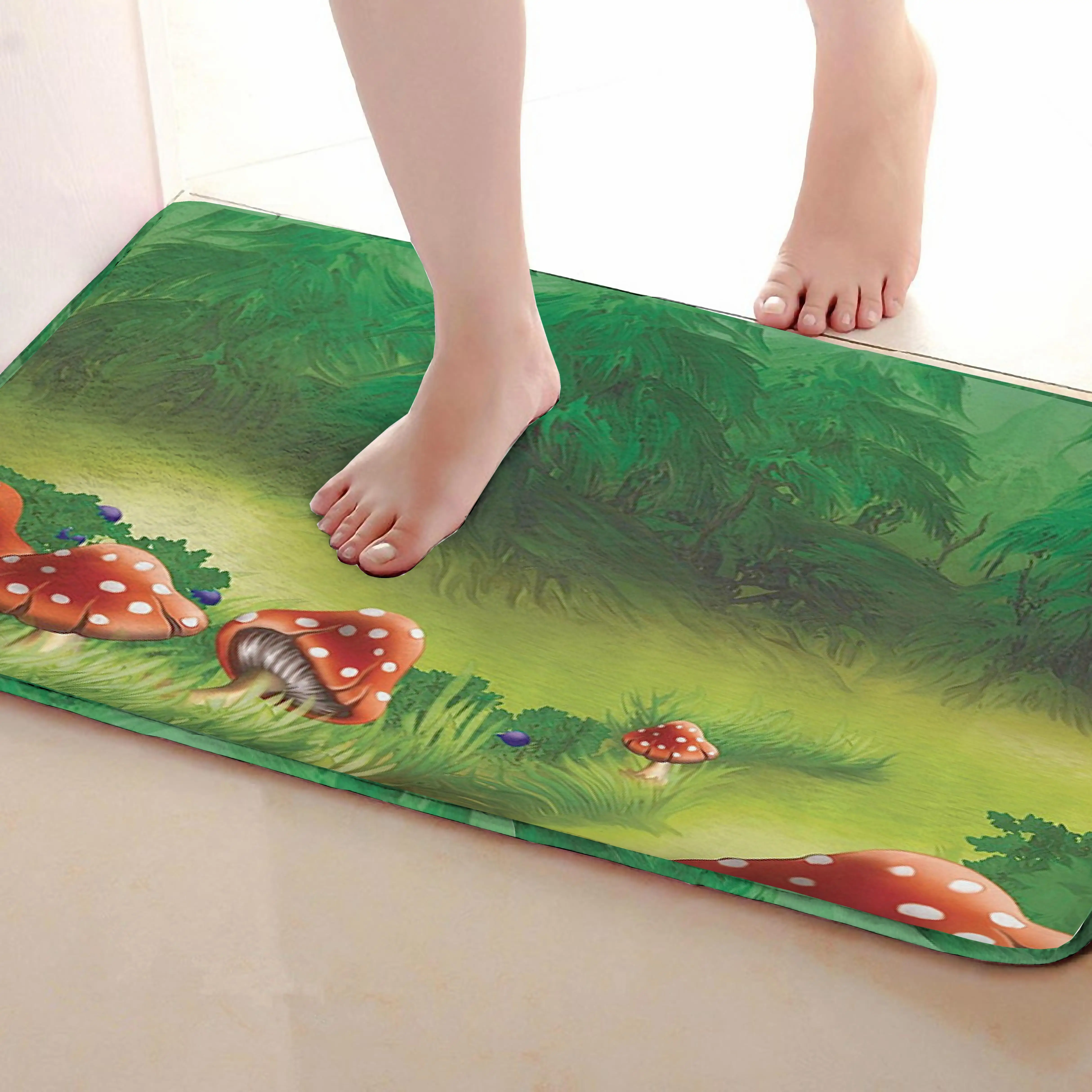 Гриб Стиль открытый Коврики S, забавные Нескользящие Для ванной Коврики, двери Коврики S, дверь входная Коврики s