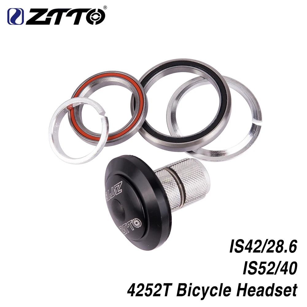 ZTTO MTB Road Bike гарнитура 42 мм 52 CNC 1 1/8 &quot 1/2&quot коническая трубка вилка интегрированный