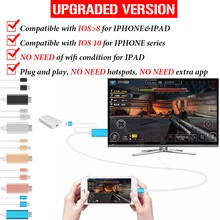 HDTV Cable HDMI Cable For iPhone 5 6 6S 7 Plus ipad High Speed 8 Pin