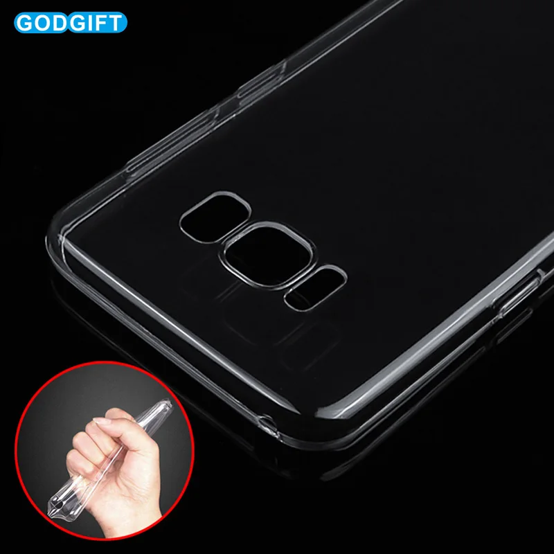 Transparent Crystal Case For Samsung Galaxy A7 2018 S10 S10E S7 S8 S9 Plus Silicon M20 J6 J4 A5 2017 Back Cover | Мобильные телефоны