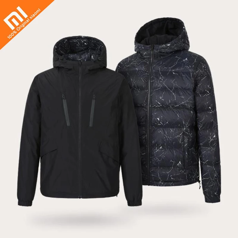

Xiaomi mijia Uleemark men's double-faced down jacket 90% goose down waterproof zipper double-sided wearable waterproof jacket