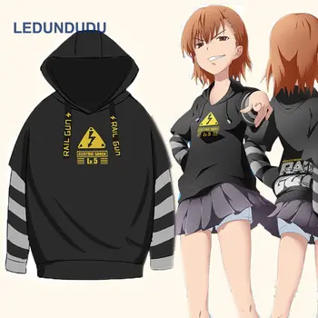 

Anime To Aru Kagaku no Railgun Cosplay Costumes Mikoto Misaka Hoodies Toaru Majutsu no Index Fashion Pullover Sweatshirts