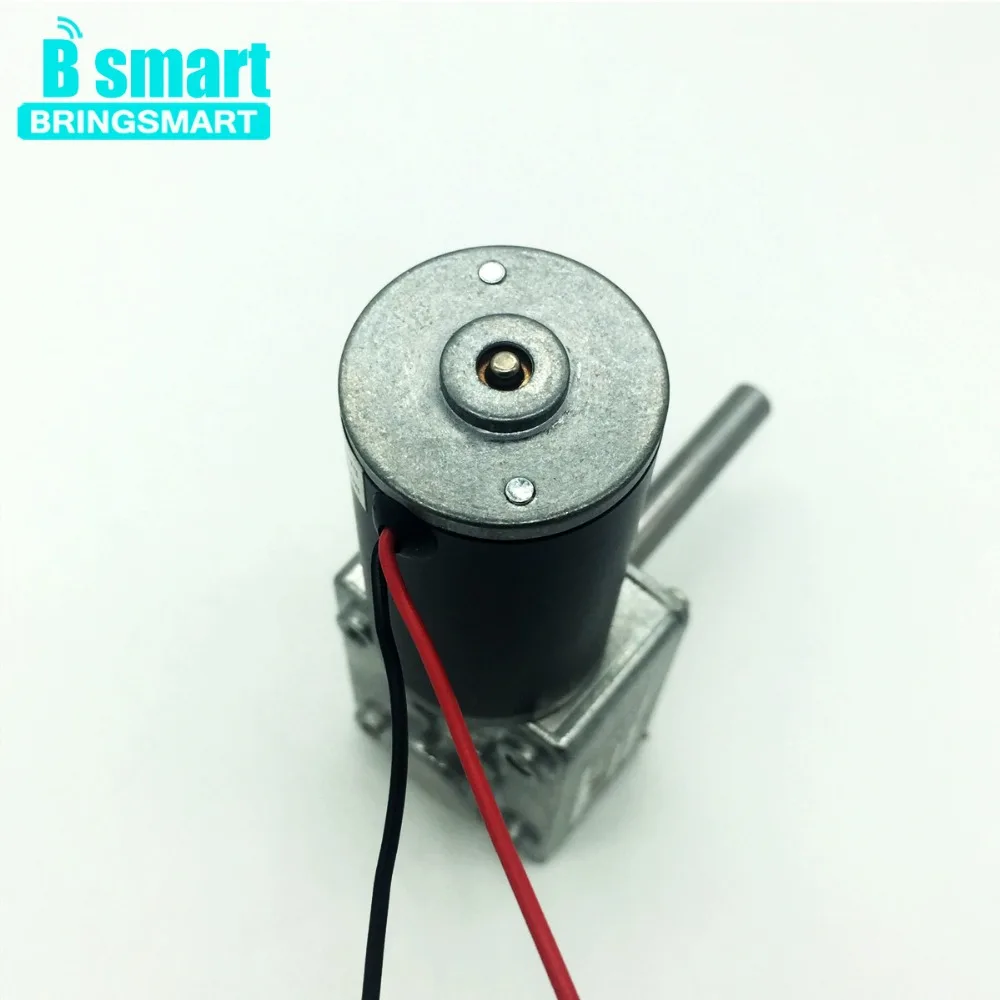 

Bringsmart 5840-31ZYSelf-lock Reducer Small Turbo-Worm Shaft Length 51mm Worm Gear Motor12V 24V DC Motor High Torque Reversed