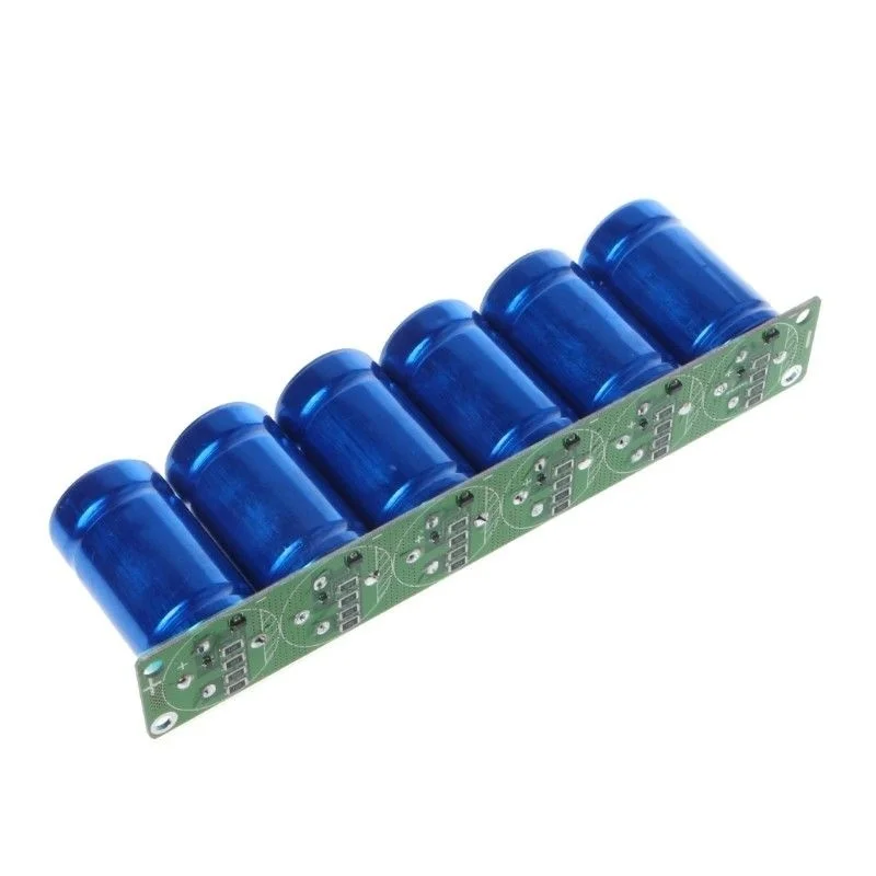 

TMOEC Farad Capacitor Module 6Pcs/1Set 500F Blue super Capacitance With Protection Board Automotive Capacitors Electronic Supply
