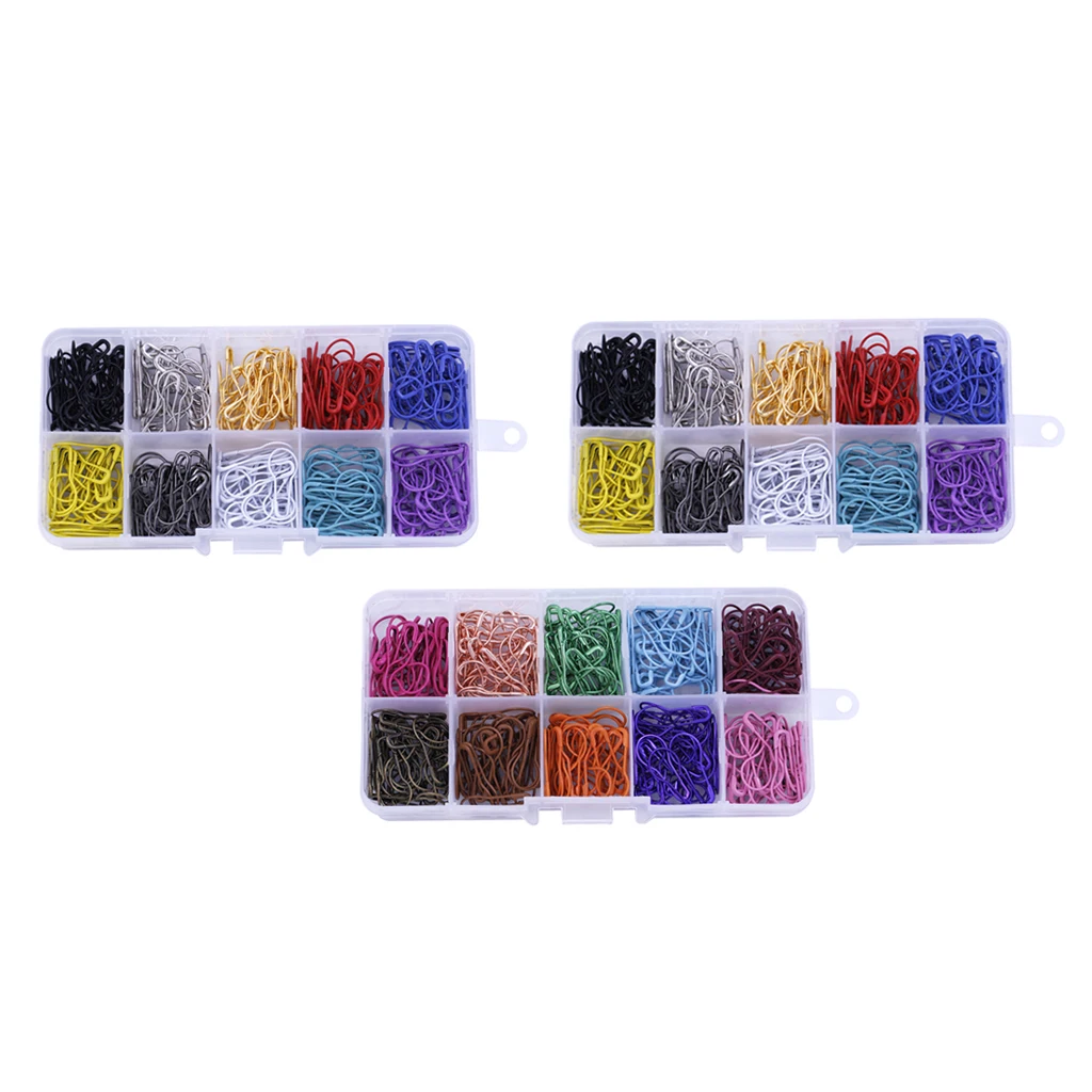  900 Pieces Multi-colored Bulb Pins Calabash Pin Gourd Pins Safety Pins for Clothing Crafting and DIY Project
