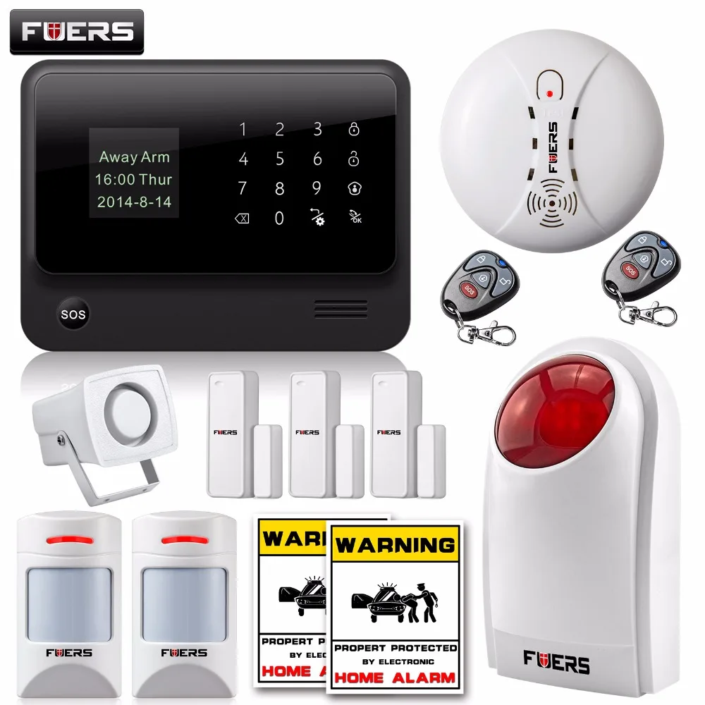 Buy FUERS WiFi GSM SMS Home Alarm System Security Alarm+New wireless pet