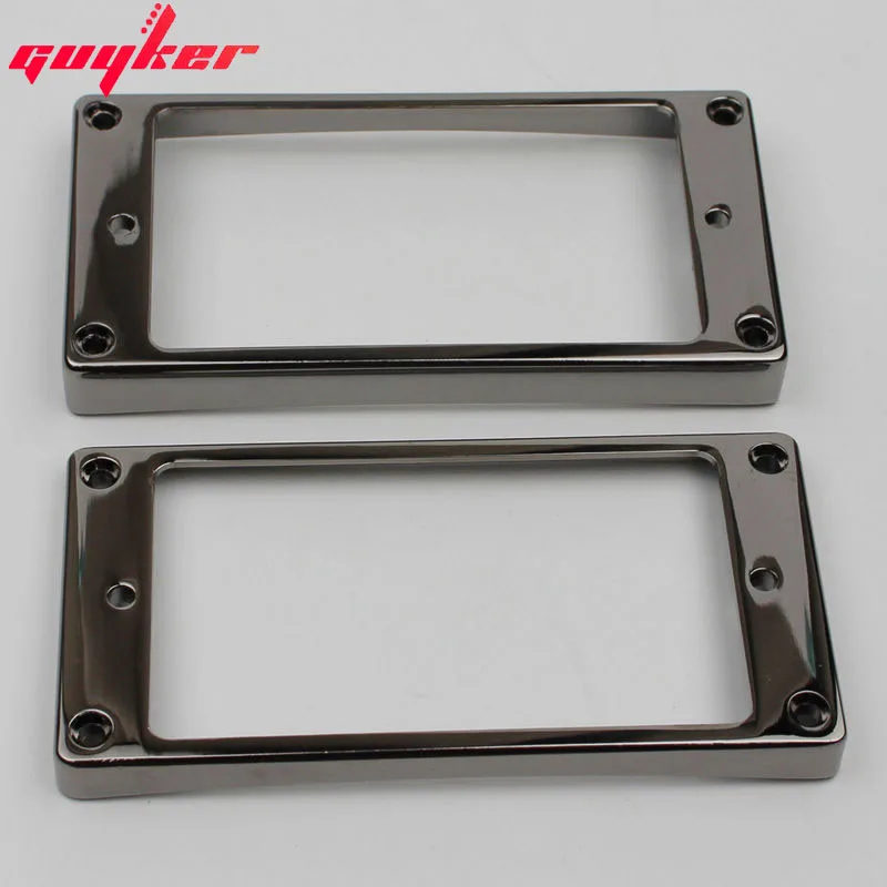 

1 Set Smoky black Humbucker Pickup Frames neck and bridge Pickup Mounting Ring Curved Tapered For LP Electric Guitar