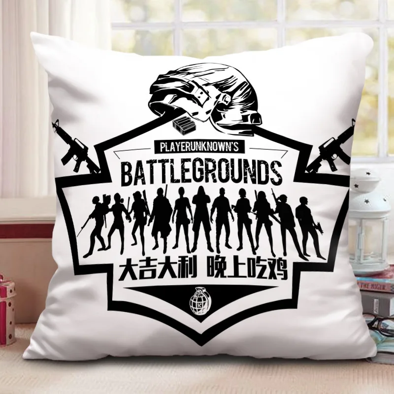 PLAYERUNKNOWNS BATTLEGROUNDS Cosplay Prop Game PUBG Peripheral Pillow Fashion Square Cushion Waistpad Sofa Pillow - Цвет: 7