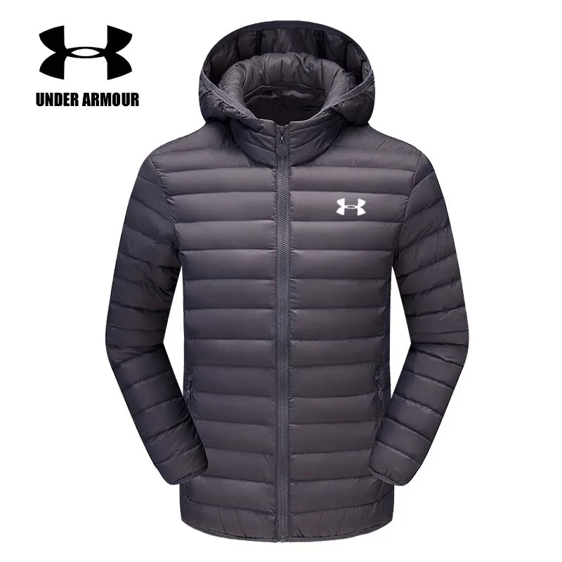 

Under Armour winter jacket men Silm Fit warm Windproof cotton coat running jackets Chaqueta Hombre invierno Asian Size L-4XL