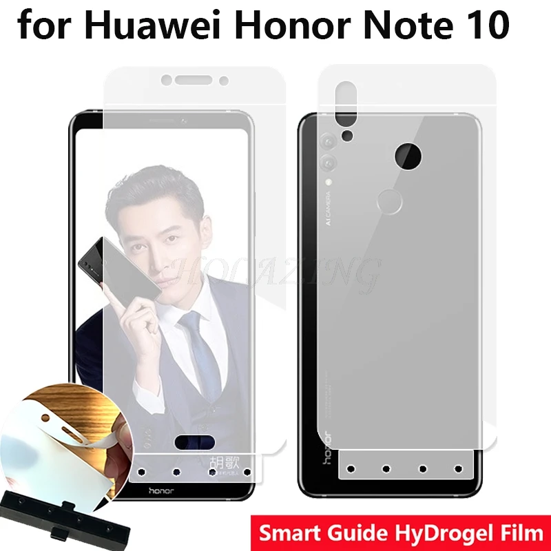 

Smart Guide Tool Soft AUTO Fixed Hydrogel Film Full Cover Screen Protector for Huawei Honor Note 10 6.95" Optional Front Back