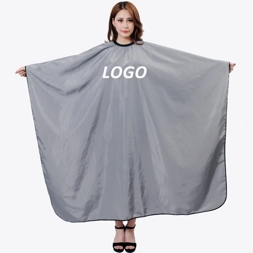 Customize Logo Extra Large Hairdressing Cape Apron Haute Couture Salon Customer Cloth Haircut Perm Dye Gown Cover Uniform U1221 4