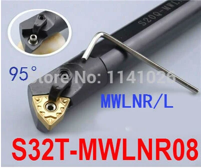 

S32T-MWLNR08 32mm Lathe Cutting Tools CNC Turning Tool Lathe Machine Tools Internal Metal Lathe Tool Boring Bar Type MWLNR/L