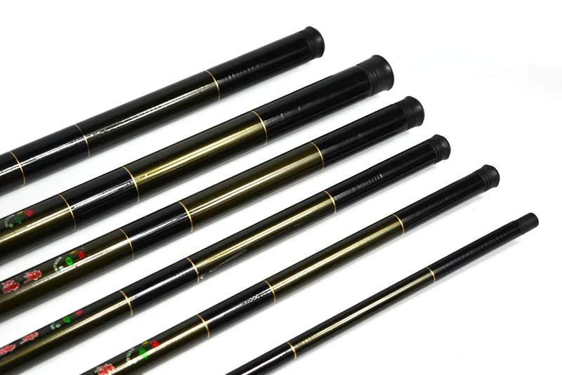 High Quality Telescopic Hand Fishing Pole Strong Fiberglass Fishing Rod Stick 2.7M-7.2M (The Carbon 99% Label is Wrong.) (3)